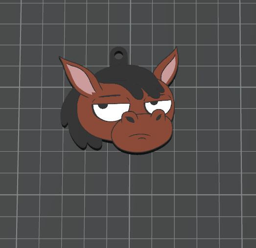 picture of grumpy horse file in 3d slicer program