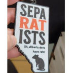 Alberta Rats Keychain – Funny Canadian Gift, 3D Printed